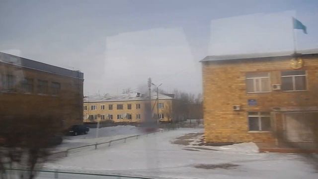Осакаровка - с трассы по улицам на автостанцию и на вокзал