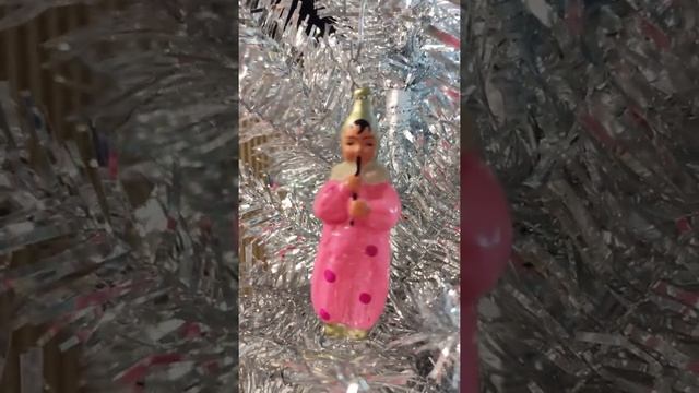 советские ёлочные игрушки Клоун или Мальчик с дудочкой Soviet Christmas tree toys A clown