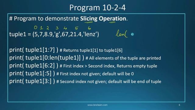 Python- Tuple (Operations) Computer Science Chapter 10 Class 11