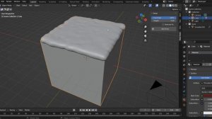 Как сделать снег в Blender
