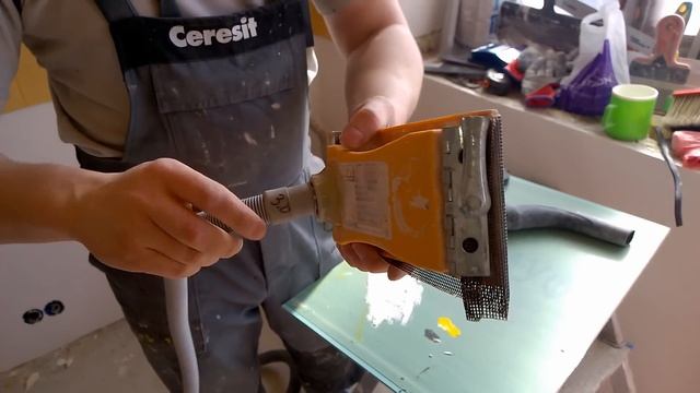Шлифовка стен / Sanding walls