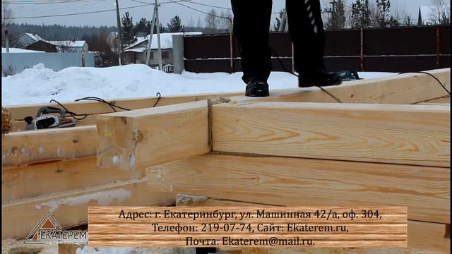 Монтаж сруба дома. смотреть онлайн