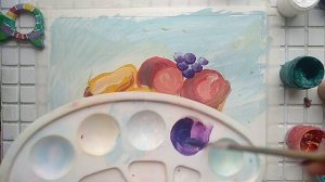 КАК нарисовать корзину с фруктами//Рисуем дары осени.