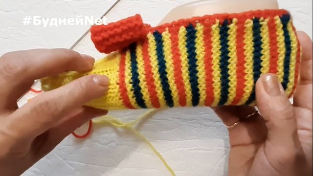 Самые простые и легкие Домашние следки спицами. Доступно для начинающих. Homemade knitted slippers