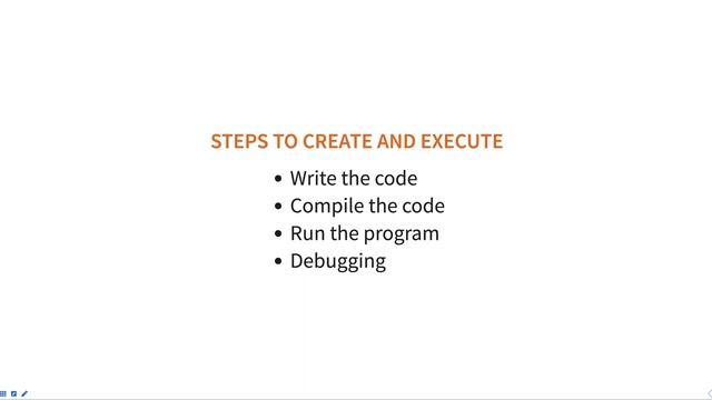 Creation and Execution of Programs