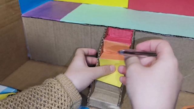 домик из картона для кукол! для мишки. своими руками смотреть онлайн