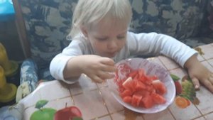 Дегустация арбуза Рахат лукум.