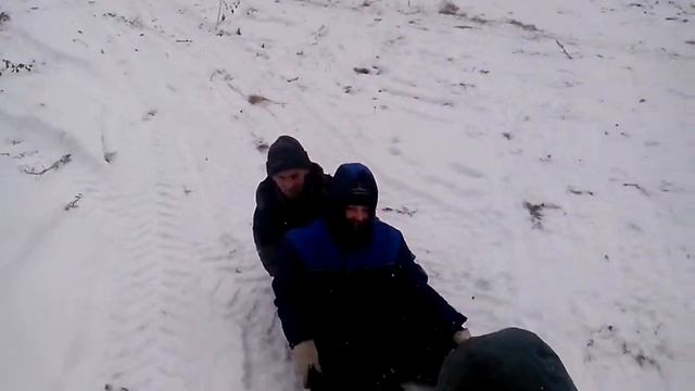 Вездеход Демон 400. Тянем санки.