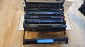 How to remove toner cartidge HP M180 M180n M181 M181FW
