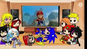 KM1: RWBY + JNPR React To Mario Vs Sonic Food Battle - (Ep 74)