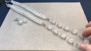 Жгут из чешских бусин с АВ. Чокер с дисками перламутра. Переделка  для Татьяны из Дмитрова. Часть 7