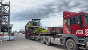 Кормоуборочный комбайн CLAAS JAGUAR отправился в одно из хозяйств республики!