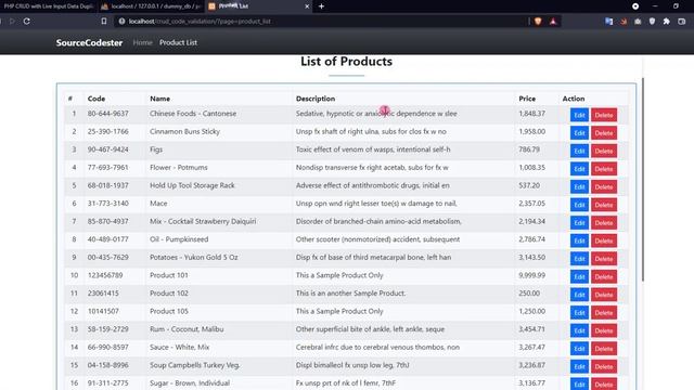 PHP CRUD with Live Input Data Duplicate Validation DEMO смотреть онлайн
