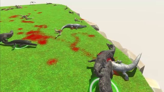 Only REPTILES! SHINCHAN TEAM vs CHOP TEAM vs AMAAN TEAM in Animal Revolt Battle Simulator | Dinosau смотреть онлайн