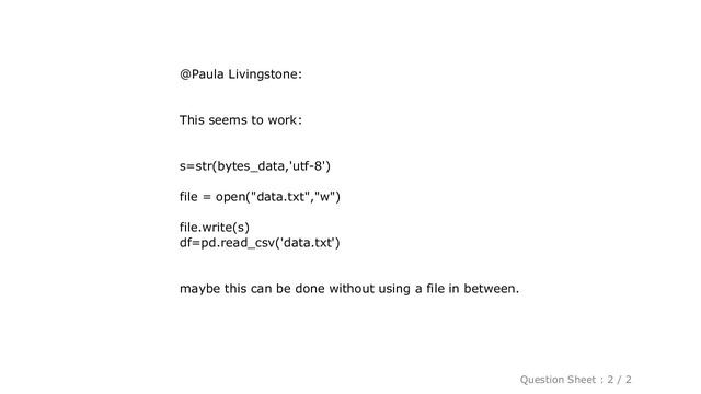 Pandas : How to convert bytes data into a python pandas dataframe? смотреть онлайн
