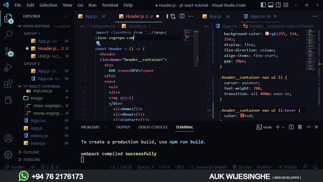 ? REACT JS | COMPLETE TUTORIAL - Part 07 | SINHALA | useState Practical #02 | AUK Learning Center