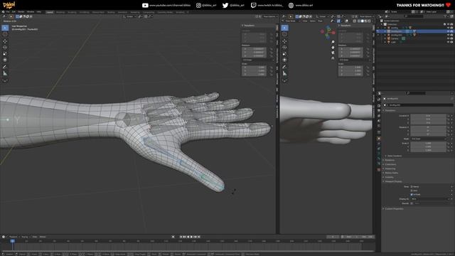 Character Rigging in Blender 12 - Weight Painting Tips! смотреть онлайн
