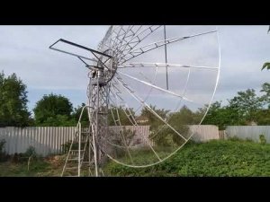 5m dish for 1296 Mhz home made RW6HM (part 3)