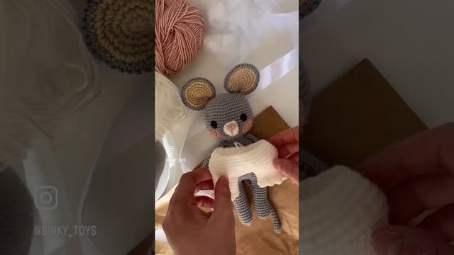 Милая мышка амигуруми / мышка крючком / как связать мышку крючком / экологичные игрушки