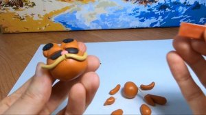 Как слепить из пластилина Кота Гарфилда из коллекции фигурок Фанко Поп?\Видео лепка