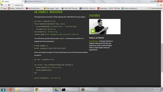 Learn Node JS Tutorial - Getting Started with Node: Downloading, Installing, and Setting Up
