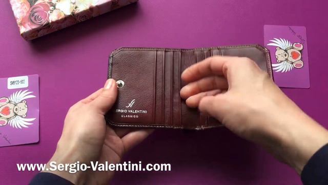  Женский кожаный мини кошелек Sergio ValentiniСВ 8123-503