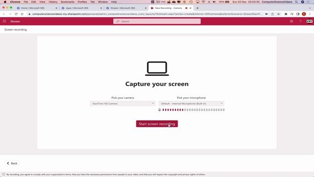 How to USE Microsoft Stream for Office 365 On a Mac - Tutorial 4 - Screen Recording - Basic Tutoria смотреть онлайн