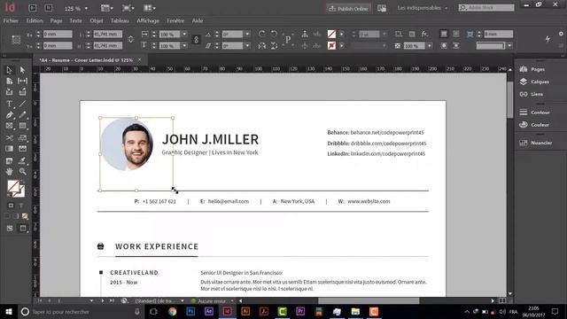 Resume - How To Put Your Picture in Word, Photoshop, Indesign and Illustartor смотреть онлайн