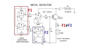 ⚒  Простой МЕТАЛЛОИСКАТЕЛЬ на микросхеме CD4011 своими руками ⚒