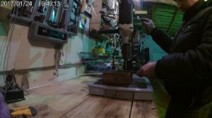 Сверлильный станок из дрели и рулевой рейки