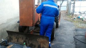 Запуск трактора т25 с уставшим ТНВД