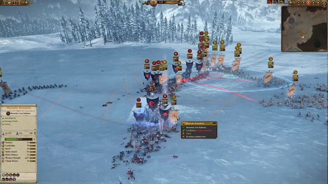 NORSCA PREVIEW! - Norsca vs Vampire Counts  Total War Warhammer 2 Quick Battle