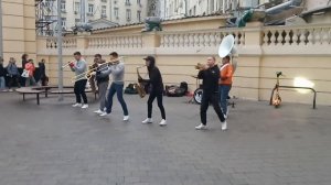 Уличные музыканты на Смоленской. Просто мурашки по телу
