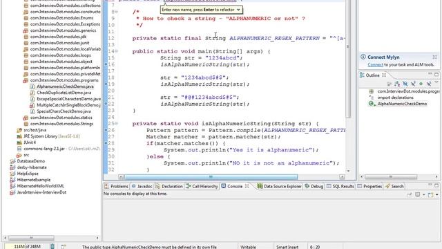 HOW TO RENAME JAVA CLASS IN ECLIPSE SHORT CUT DEMO смотреть онлайн