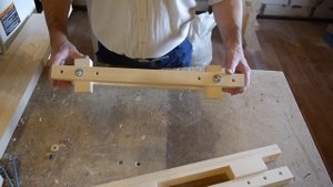 Самодельная вайма. Homemade clamp carrier from wood.
