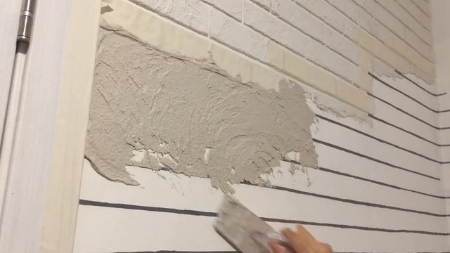 Декоративный кирпич Пробую новый способ Часть 1 смотреть онлайн