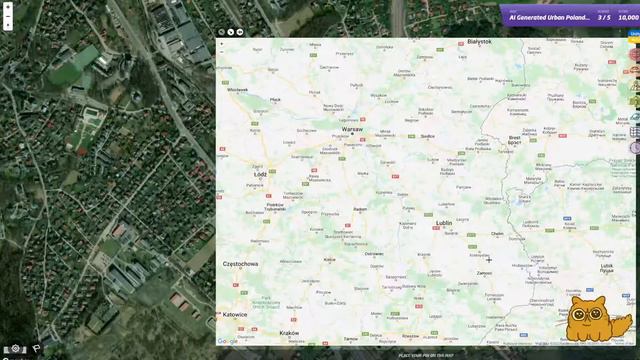 Play Along! Польша из космоса! - AI Gen Urban Poland (Satellite Mod) in GeoGuessr? смотреть онлайн