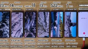 Samsung S23 Ultra vs iPhone 14 Pro Max / S22 Ultra / Xiaomi 13 Pro / OnePlus 11 - BATTERY DRAIN TES