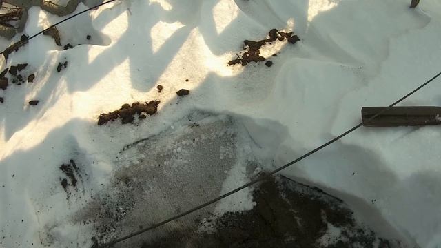 Геотекстиль под снегом