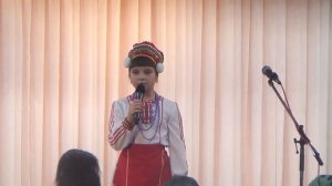 Ангелина Черных песня «В лесу родилась ёлочка» на эрзянском языке 21 ноября 2015 ДДН САМАРА
