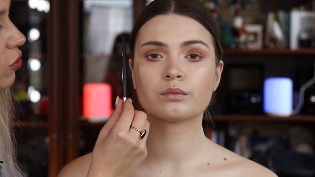 Матовый макияж. Выравнивание пропорций относительно объема. StasyAlex. смотреть онлайн