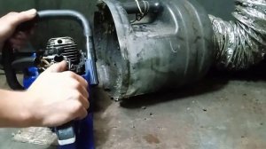Бензопила HYUNDAI. Не запускалась. Теперь всё бодро