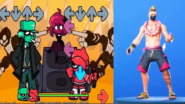 FNF hard Minus UGH Tankman But 20 Different Character Sings It Friday Night Funkin' vs Fortnight смотреть онлайн