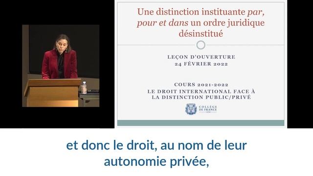 Le droit international face à la distinction public/privé - Samantha Besson смотреть онлайн