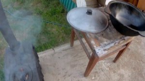 Реставрация печки буржуйки СССР.