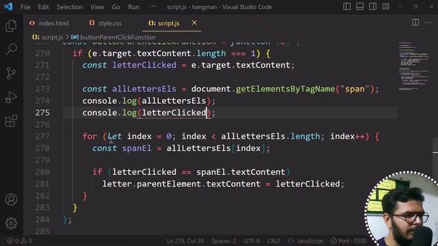Beginner Web Dev Project in Hindi – Hangman Game (HTML, CSS, JavaScript)