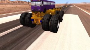 Beamng drive - Belaz 75710 Heavy Car Destruction & Crashes