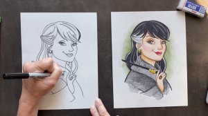 How to draw Narcissa Malfoy￼