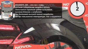 Особенности лака NOVOL NOVAKRYL 520 VHS