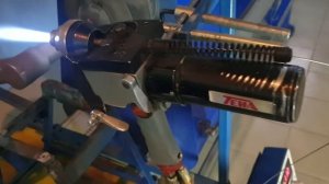 Газопламенное напыление проволоки установкой "ТЕНА Уэ". Ремонт вала тестомесителя.